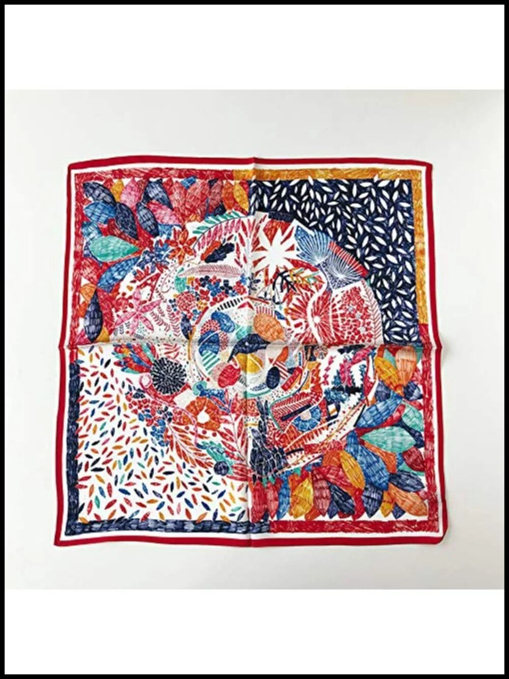 100% Mulberry Silk Square Scarf 21